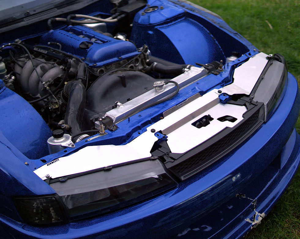 Thumbnail: NISSAN S14 SILVIA COOLING PANEL HEADLIGHT PANELS ON CAR