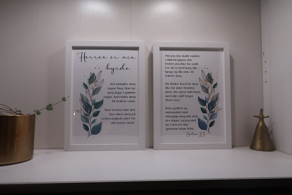 Miniatyrbilde: Herren er min hyrde. Salme 23