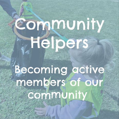 Children taking part in a community helper activity outdoors, learning about local roles.