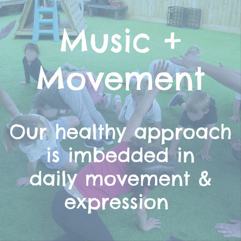 Children taking part in a music and movement session to support rhythm and physical expression.