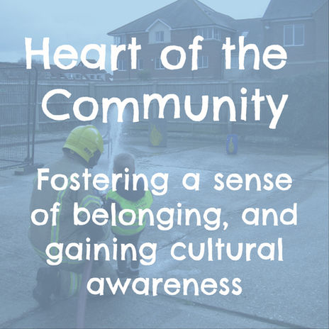 Children interacting in a group activity designed to build belonging and cultural awareness.