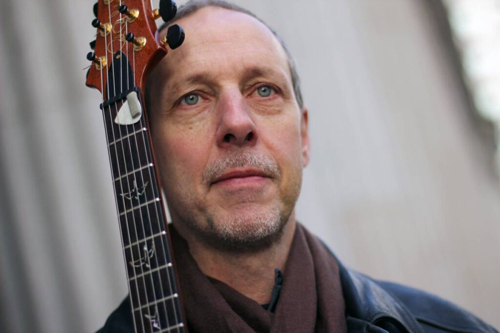 Joel Harrison performing at Arcata Playhouse, a vibrant music event on the Redwood Coast.