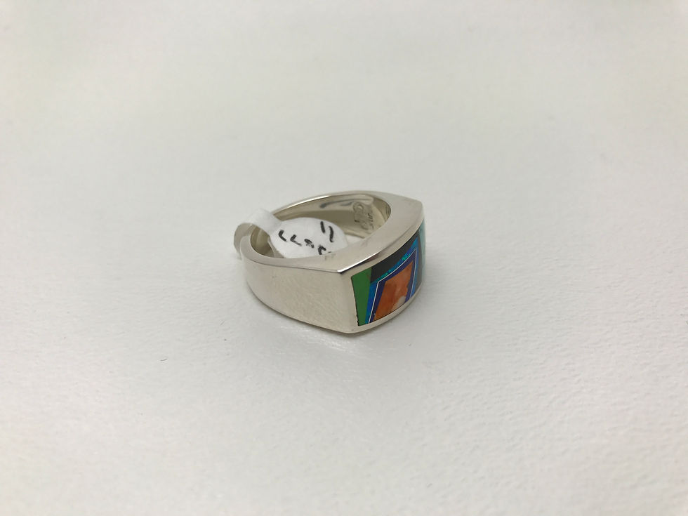 Thumbnail: Multi-Stone Inlay Ring