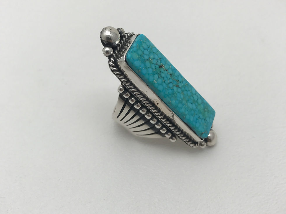 Thumbnail: Kingman Birdseye Turquoise Ring