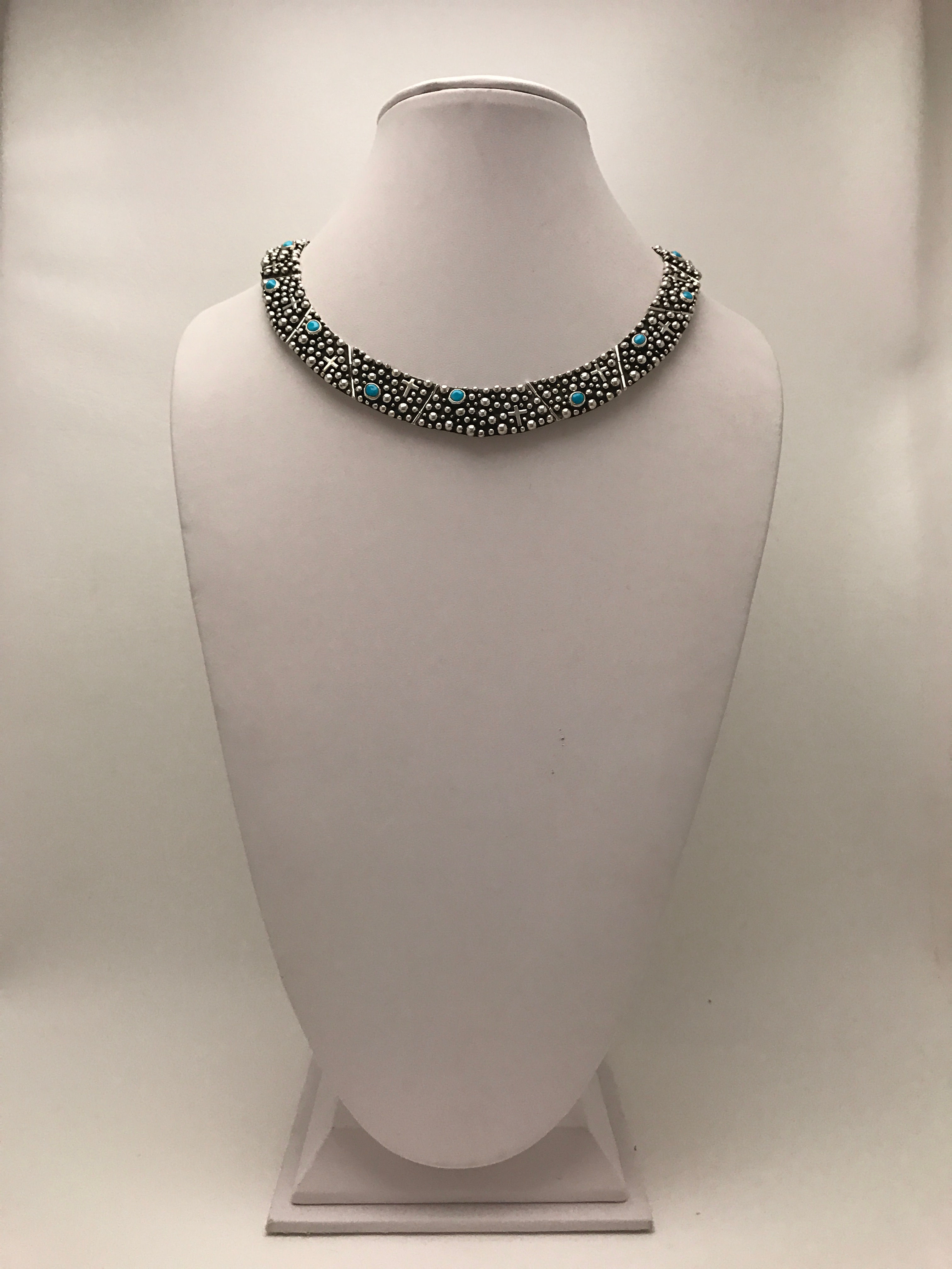 Sterling Silver and Turquoise Choker