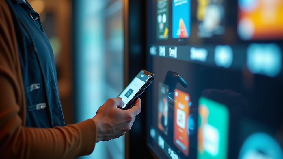 Close-up view of a vending machine payment panel with contactless payment options