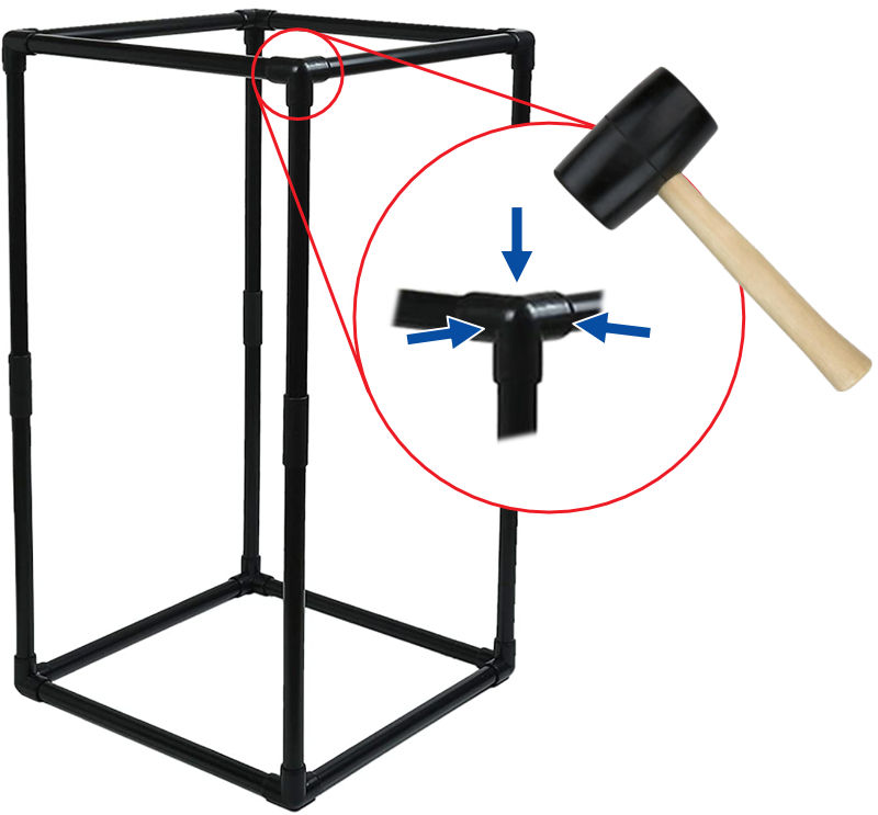 Miniature : Aerarium Pro M - Zusammenbau mit Gummihammer