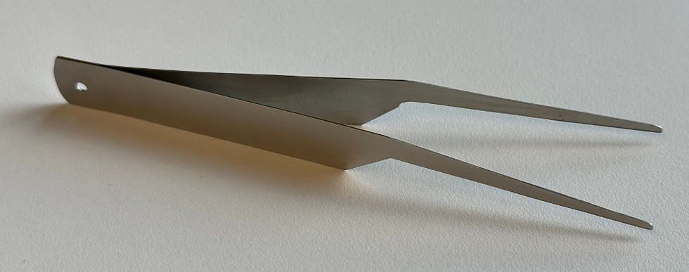 Miniature : Federstahlpinzette spitz