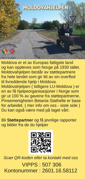 Moldovahjelpen brosjyre