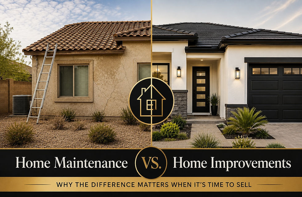 A home improved verses maintained