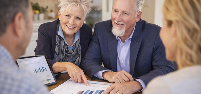 Jan and Ben Croft reviewing a home pricing strategy based on market data