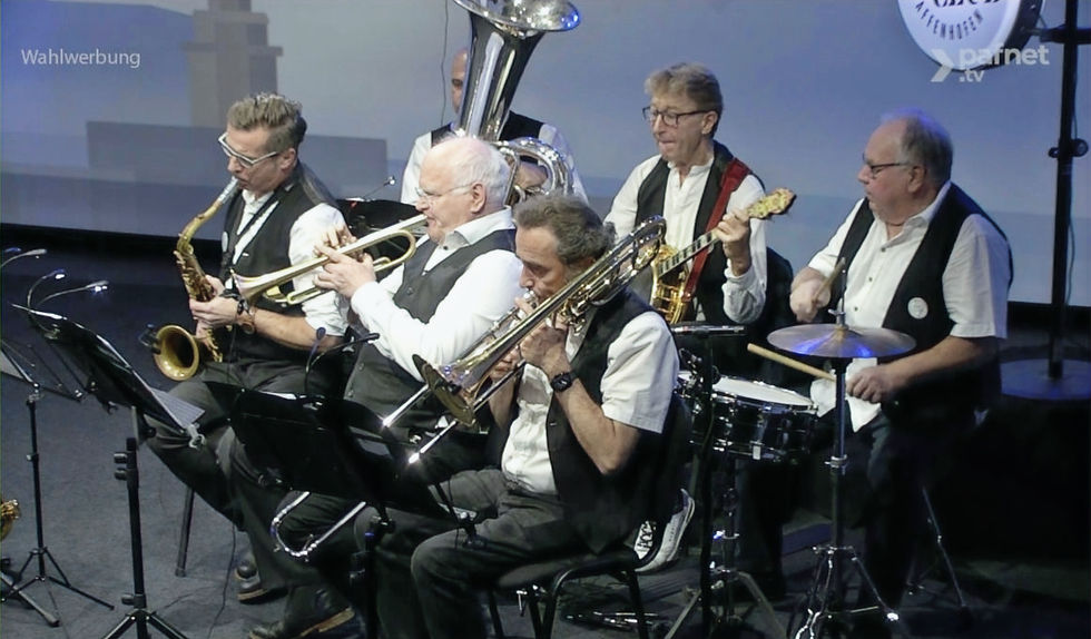 Die Tiny Bubbles Dixieband sorgte den Abend für beschwingte Stimmung