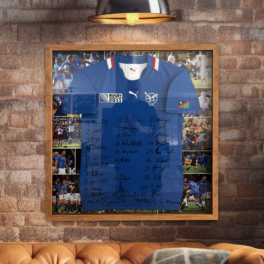 Namibia 2011 Rugby World Cup Jersey (autographed by entire squad)
