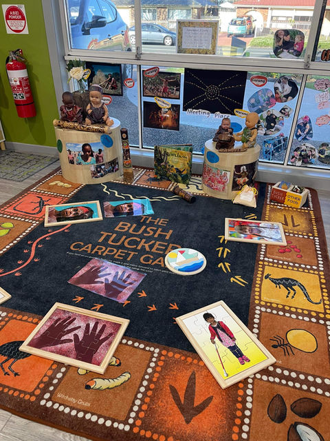 Puzzles on the mat.JPG