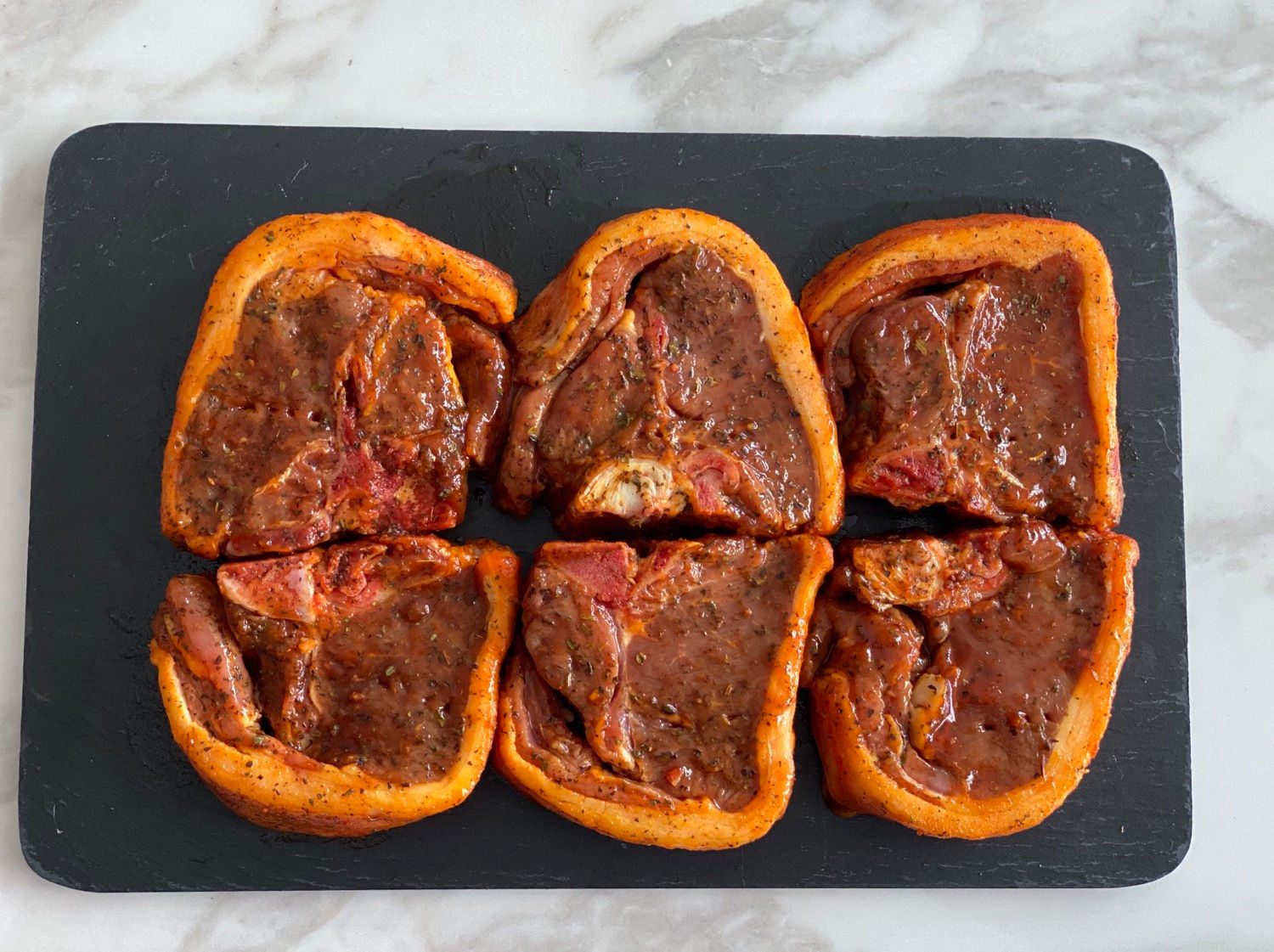 Minted lamb chops x 6