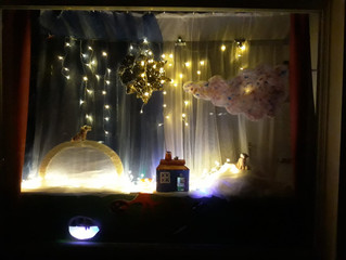 Far far away in Theater der kleinen Form in Berlin:) Mum + daughter art:)