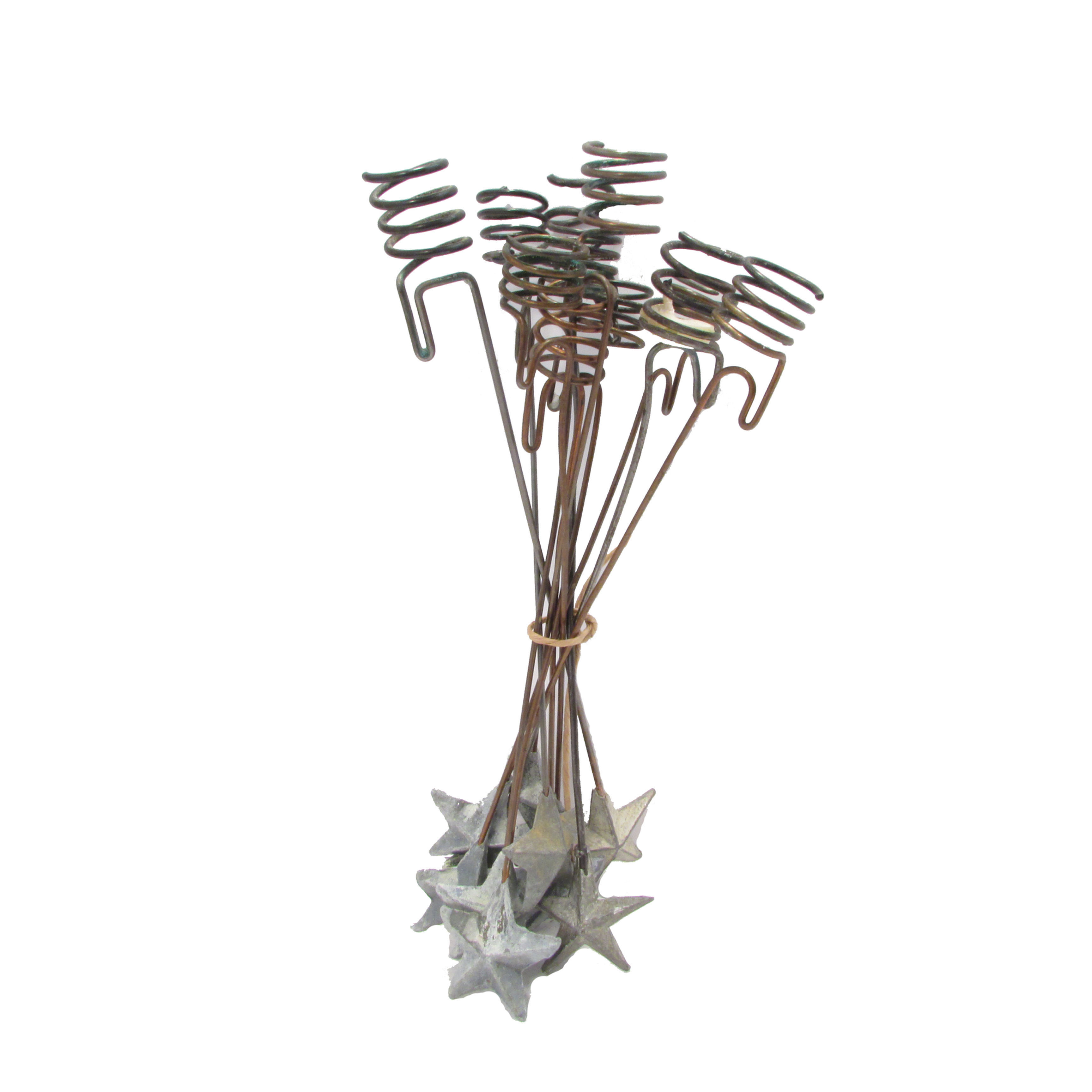 Antiikkiset kynttilänpidikkeitä lyijypainolla. Tähdet