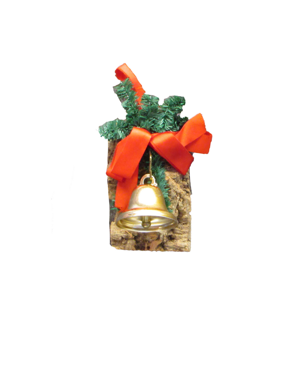 Ovikoriste, messinkikello, havut ja rusetti. K.A.Weiste