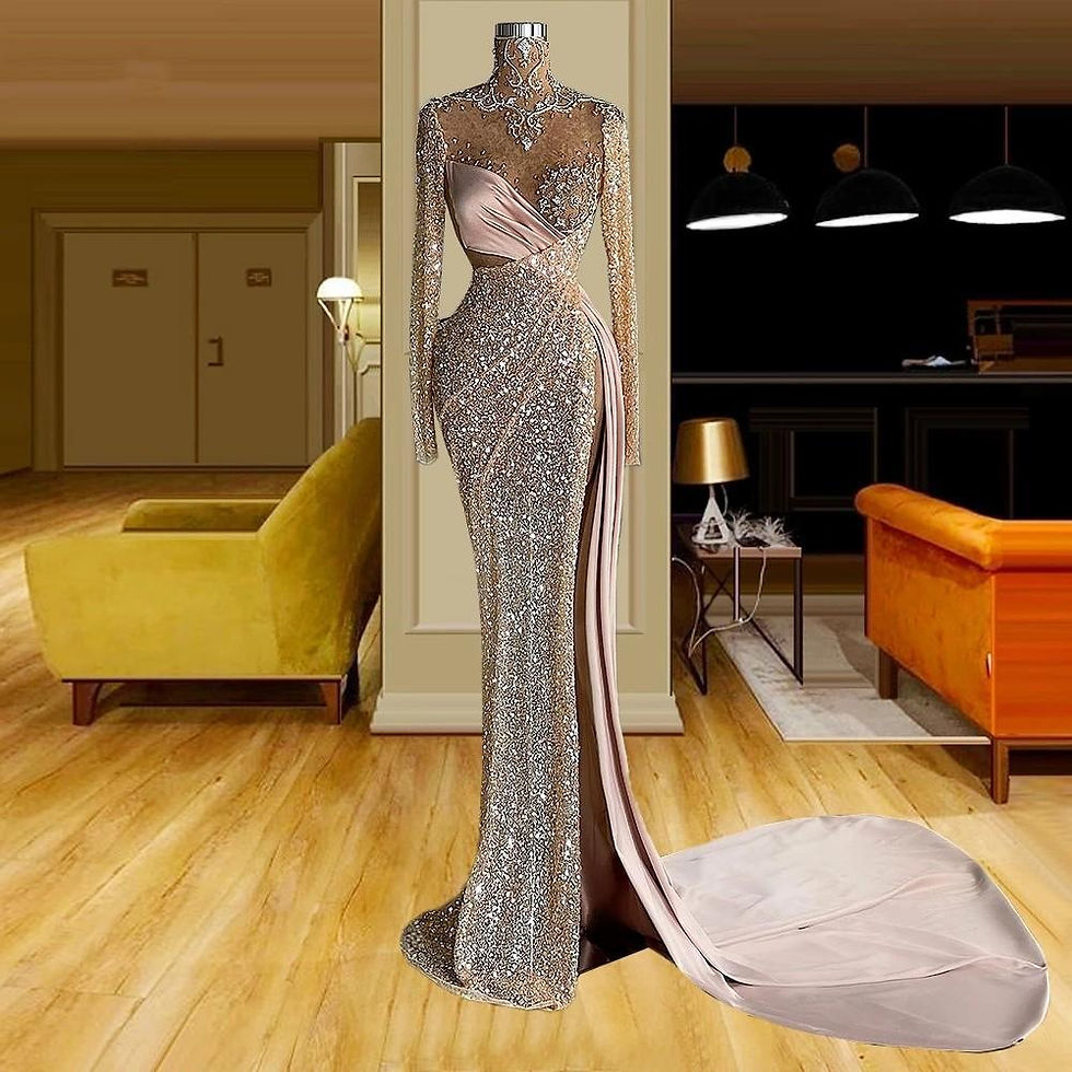 Thumbnail: Shiny Glitter Crystals Mermaid Dress