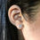 Thumbnail: Solid 18K White Gold 2 Carat Stud Diamond Earrings