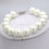 Thumbnail: Handmade White Shell Pearl Beads Bracelet 
