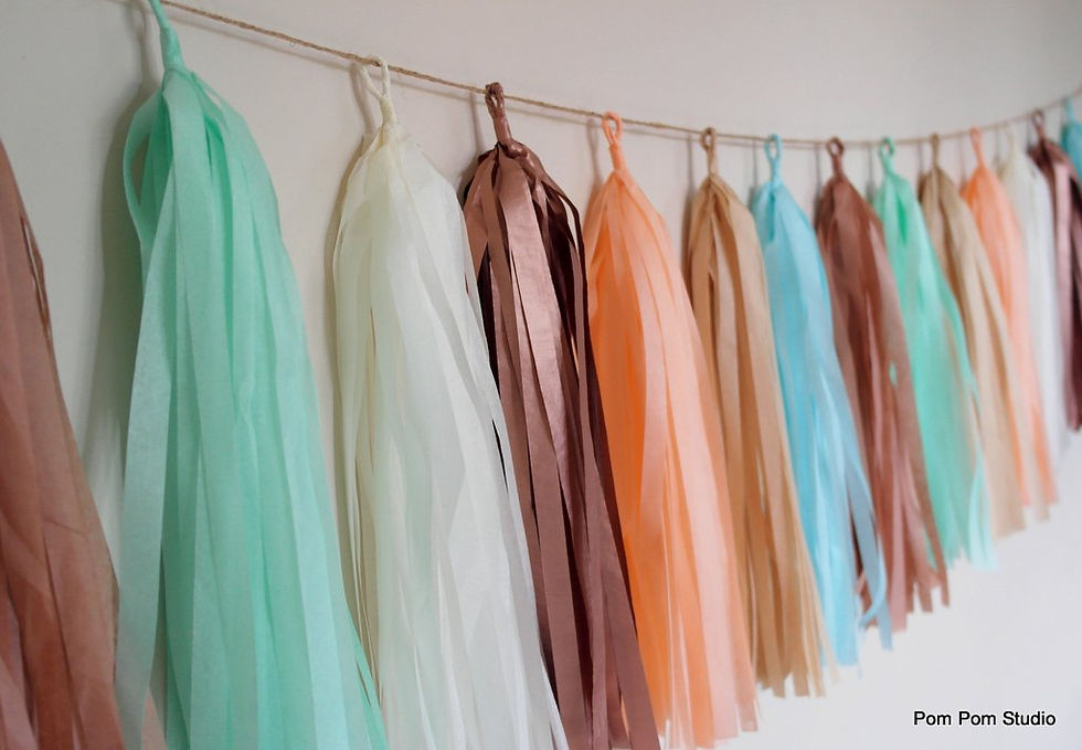 Thumbnail: 9ft Tassel Garland - 18 Tassels