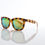 Miniature : Lunettes de soleil vert-doré monture écaillée Abidjan