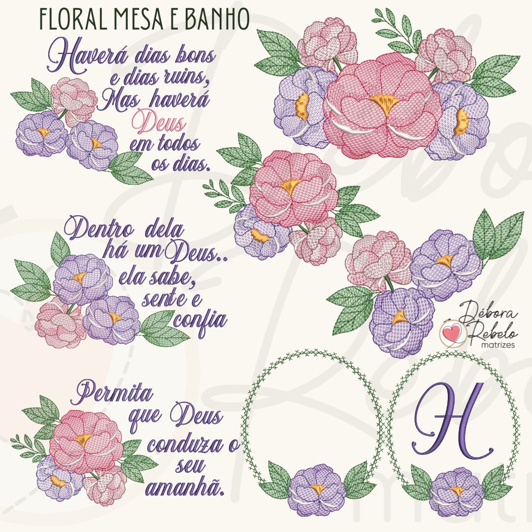 Floral Mesa e Banho