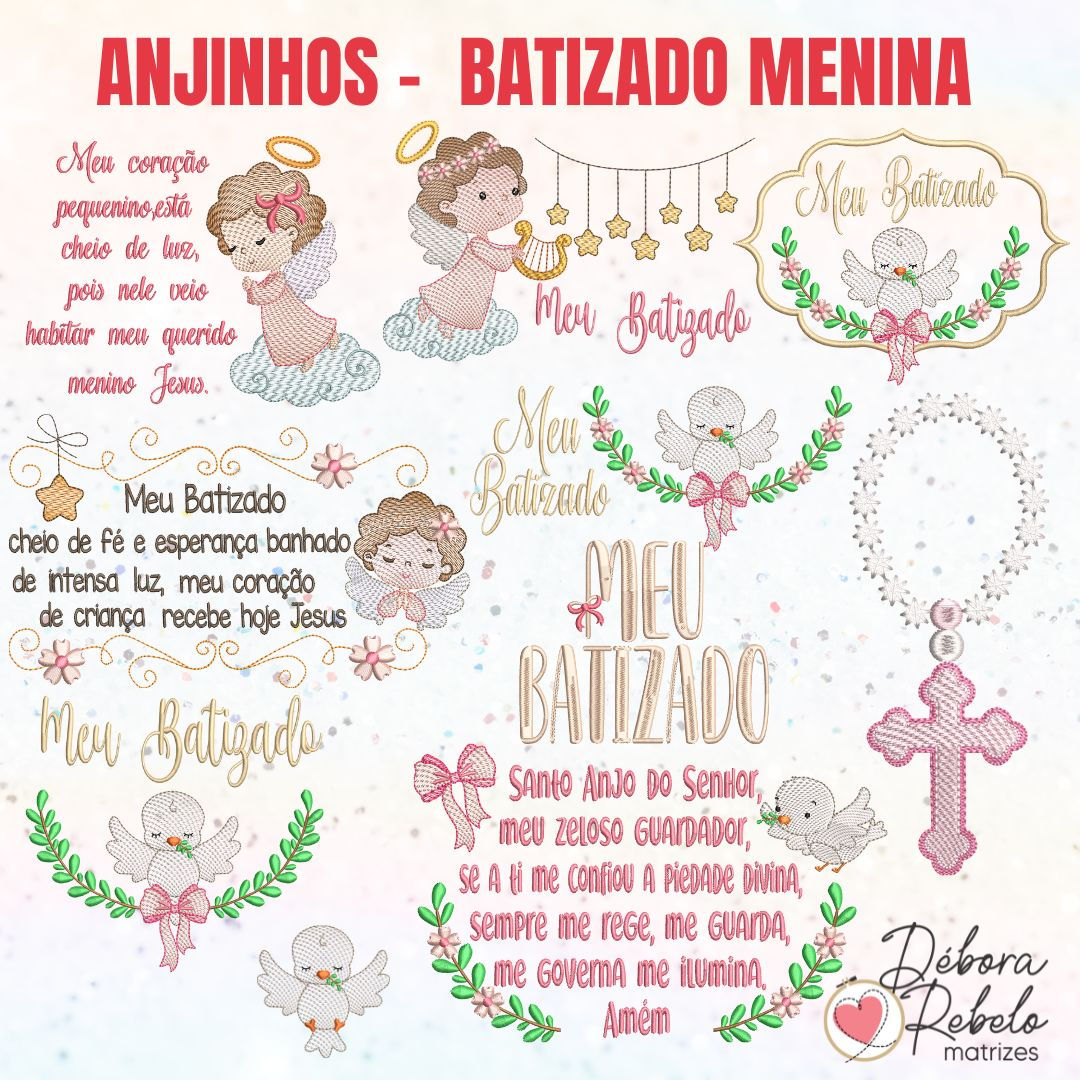 Anjinhos Batizado Menina