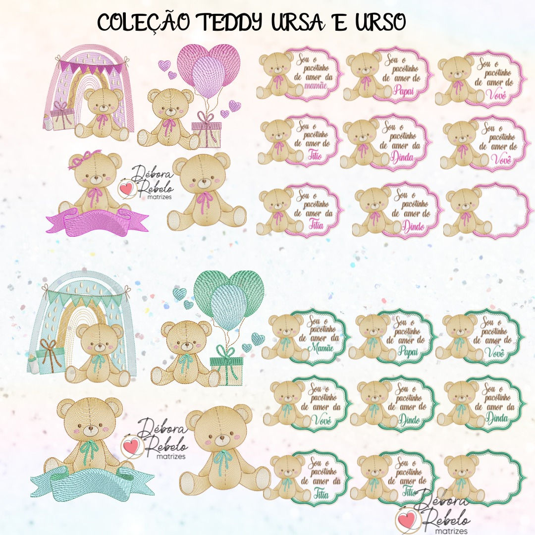Coleção Teddy Urso e Ursa
