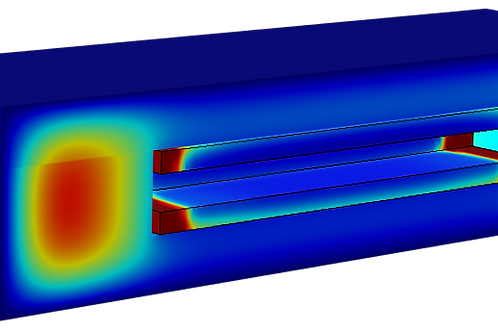Finite Element Predictions of Temperature Transients in Thermal Barriers