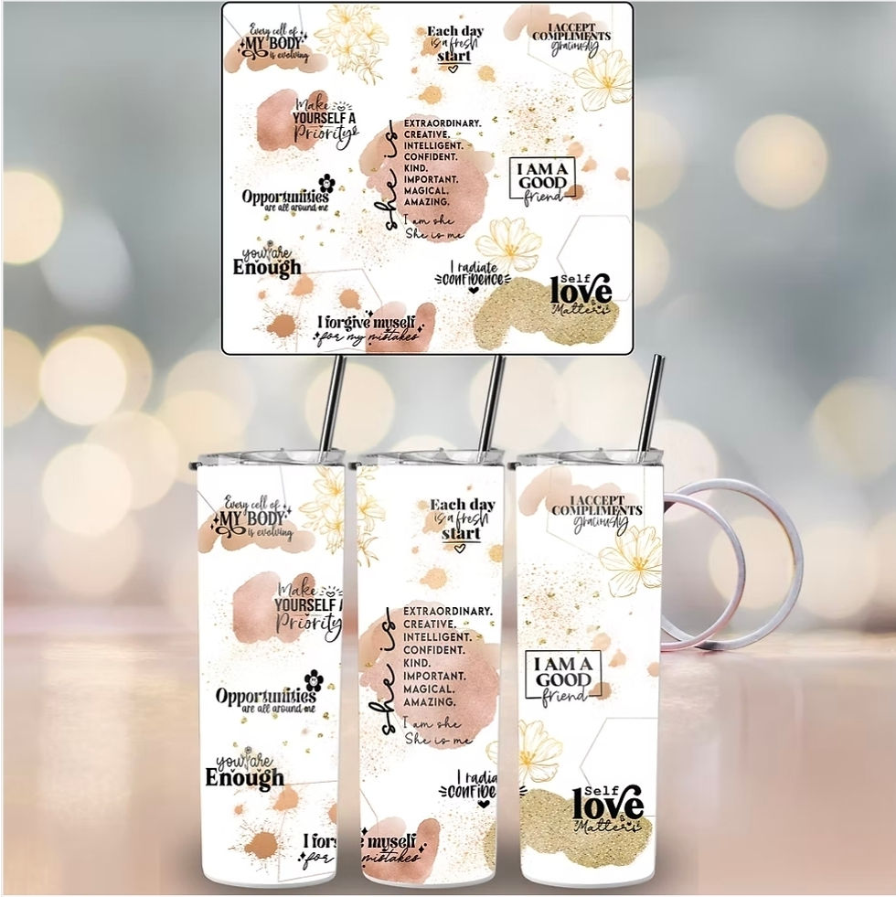Thumbnail: 20 oz Affirmation Tumblers | Motivational Drinkware for Women