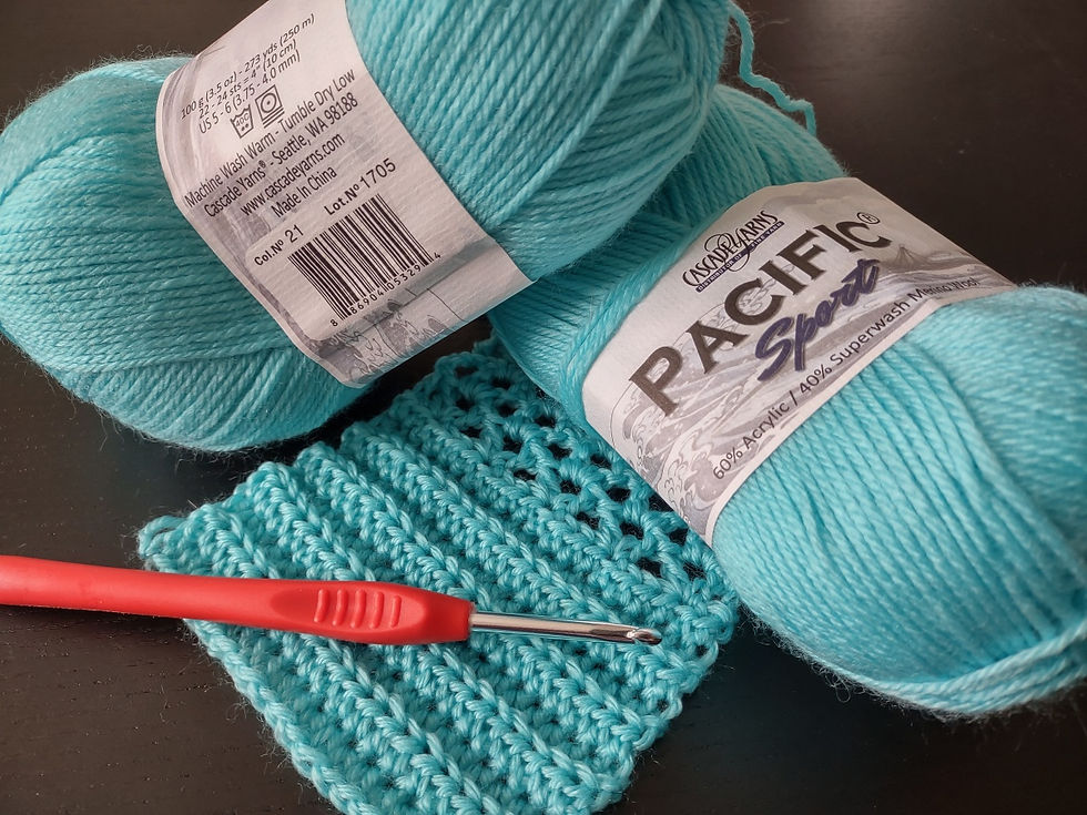 Cascade Yarns Pacific Sport in aqumarine color