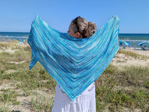easy knitting shawl pattern for different yarn weights