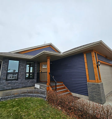 House with new Vinyl Siding