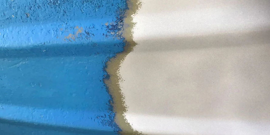 Paint Stripping , before and after