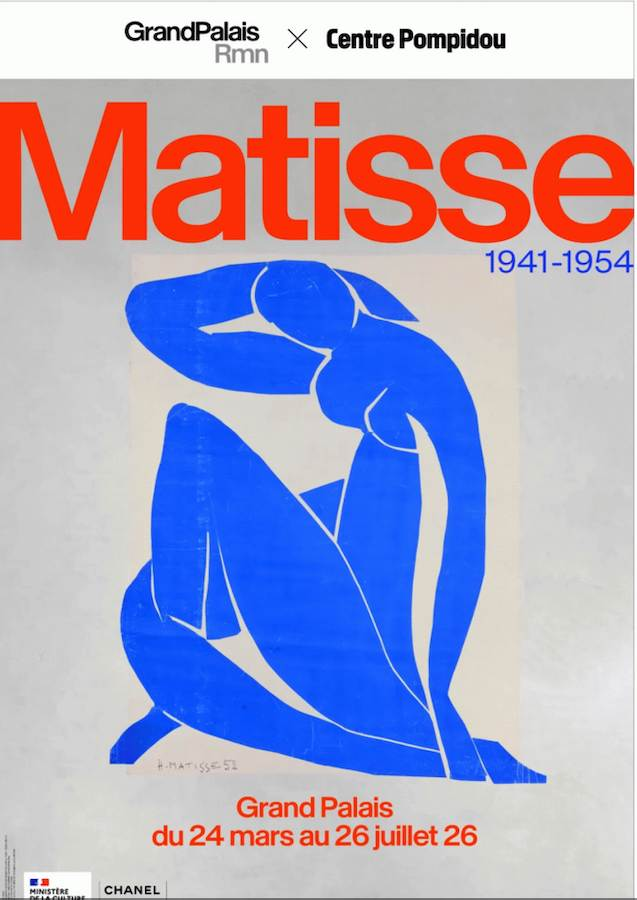 Affiche de l'exposition Henri Matisse 1941-1954 au Grand Palais (Paris)