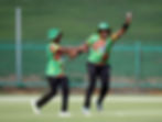 Andrew (R) during the 2024 ICC Women's T20 World Cup Qualifier, UAE
