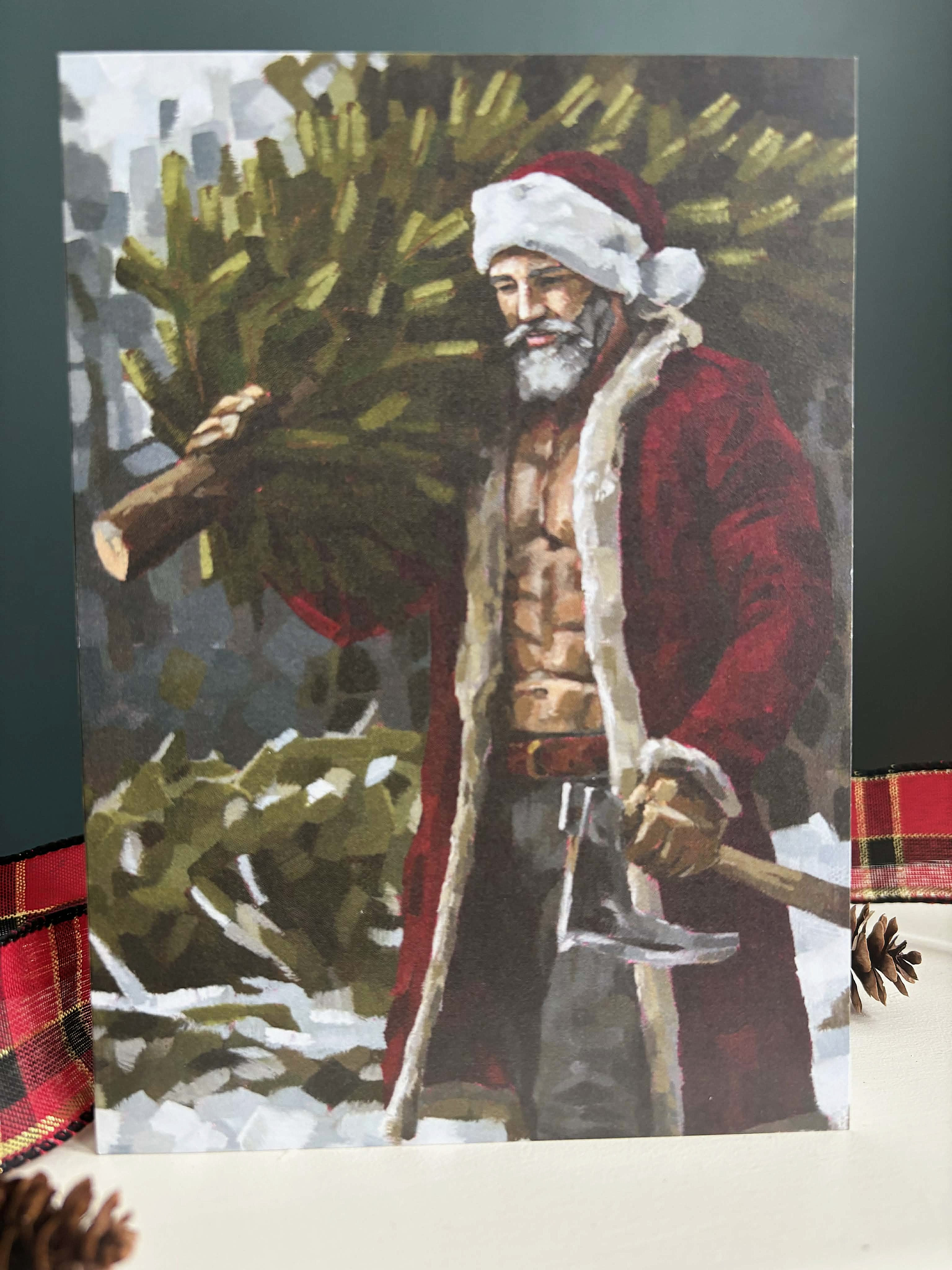 Cut Santa Card