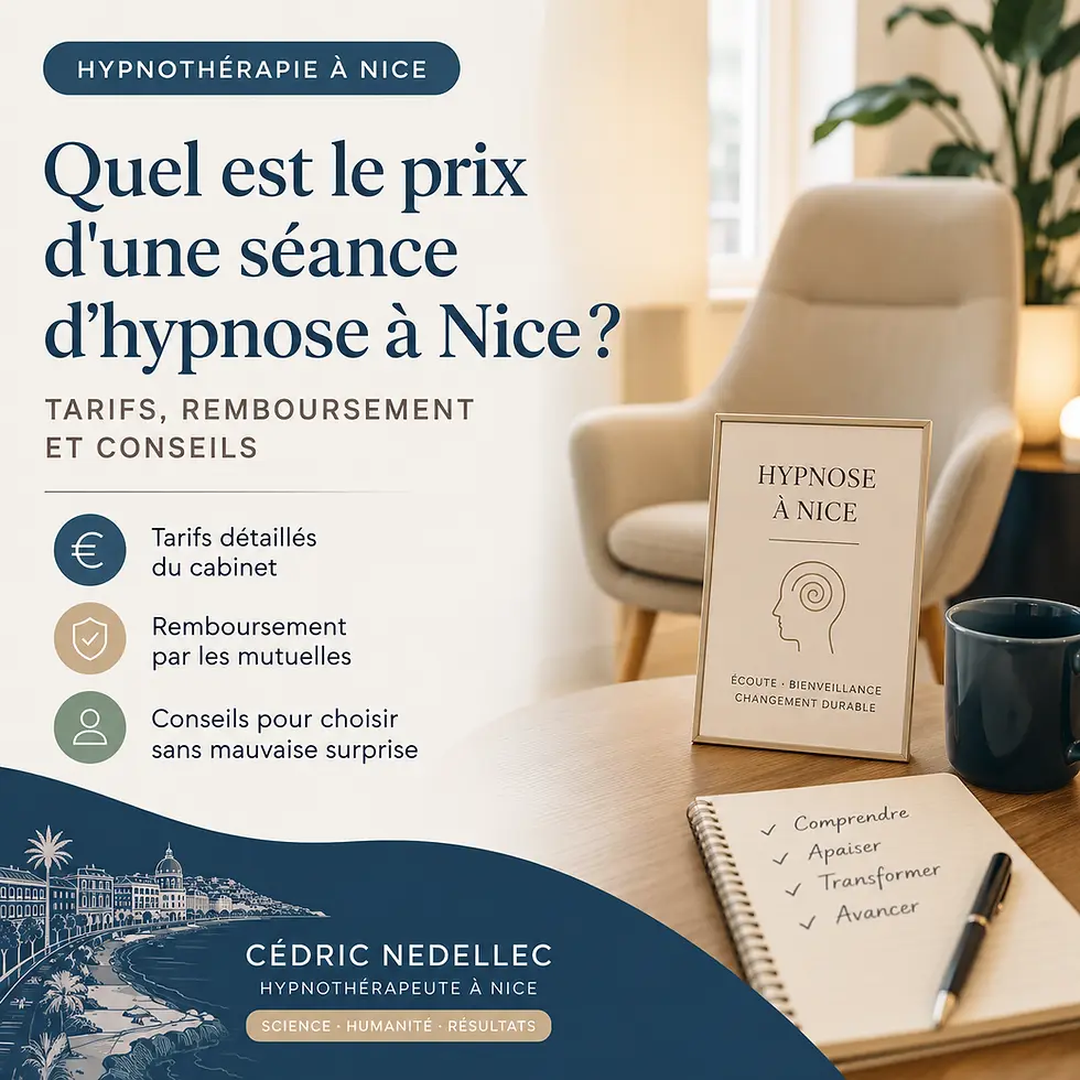 Tarifs d'une séance d'hypnose à Nice