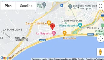 Google Maps localisation cabinet Hypnose nice