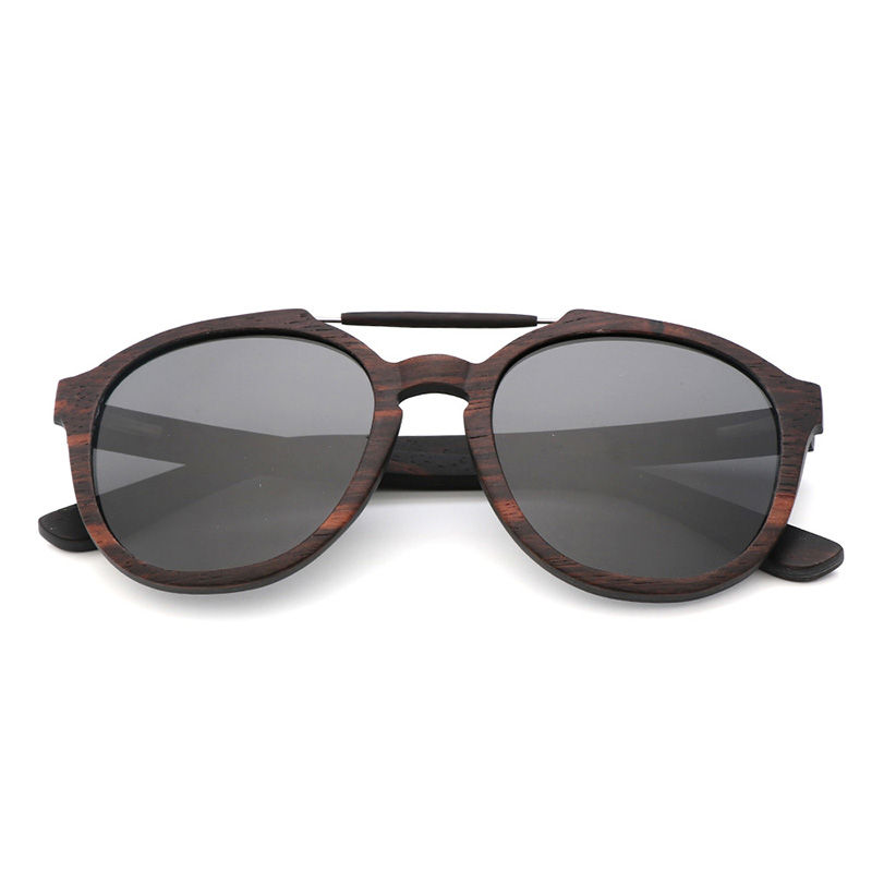 Miniatura: 2023 Custom Logo Wooden Glasses Eyewear Eco-Friendly Framed Sunglasses Polarized
