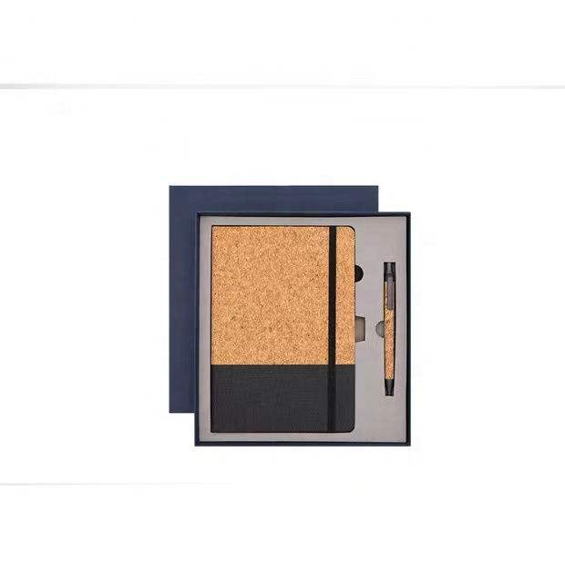 Miniatura: Custom Logo Eco-Friendly A5 Cork Wood Cover Notebook With Cork Pen