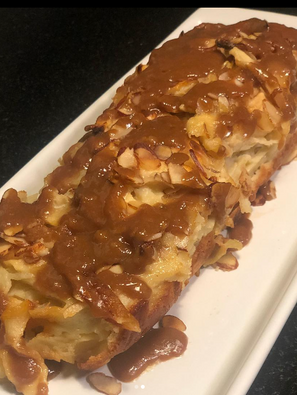 Mil hojas de manzana y caramelo
