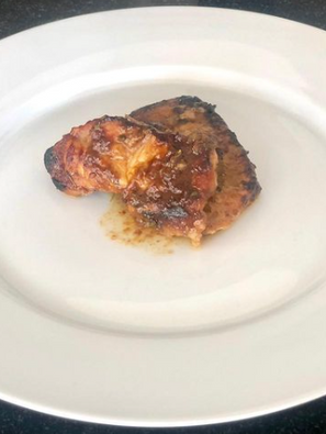 Chuletas con miel y ajo