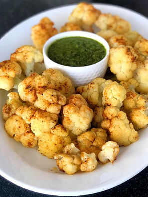 Coliflor asada con chimichurri