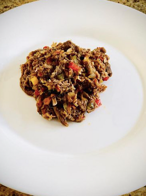 Carne con pimientos