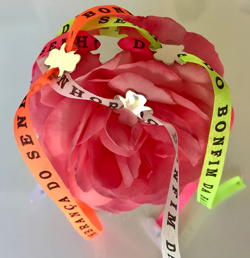 Miniature : Bracelet Chance Trèfle en argent et Bonfim Création Madame Métamorph'Ose