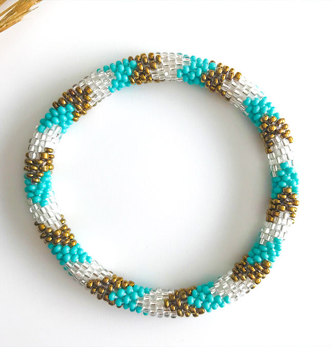 Miniature : bracelet népalais de perles