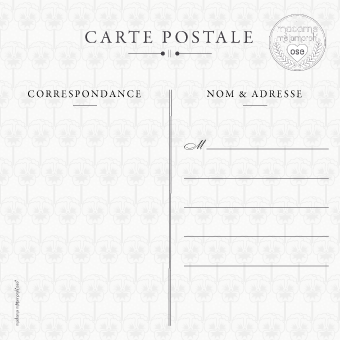 Miniature : Carte postale carrée Fête des mères 12cm x 12cm Création Madame Métamorph'Ose